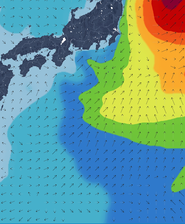 波の高さ(波高)・波向・風向