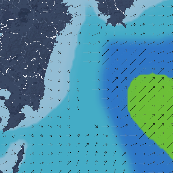 波の高さ(波高)・波向・風向