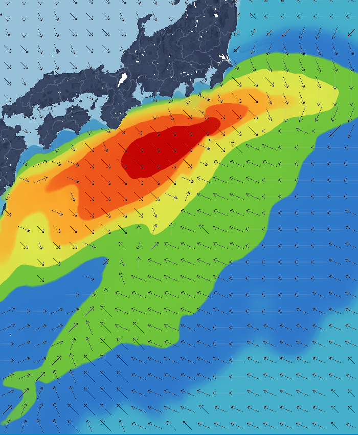 波の高さ(波高)・波向・風向