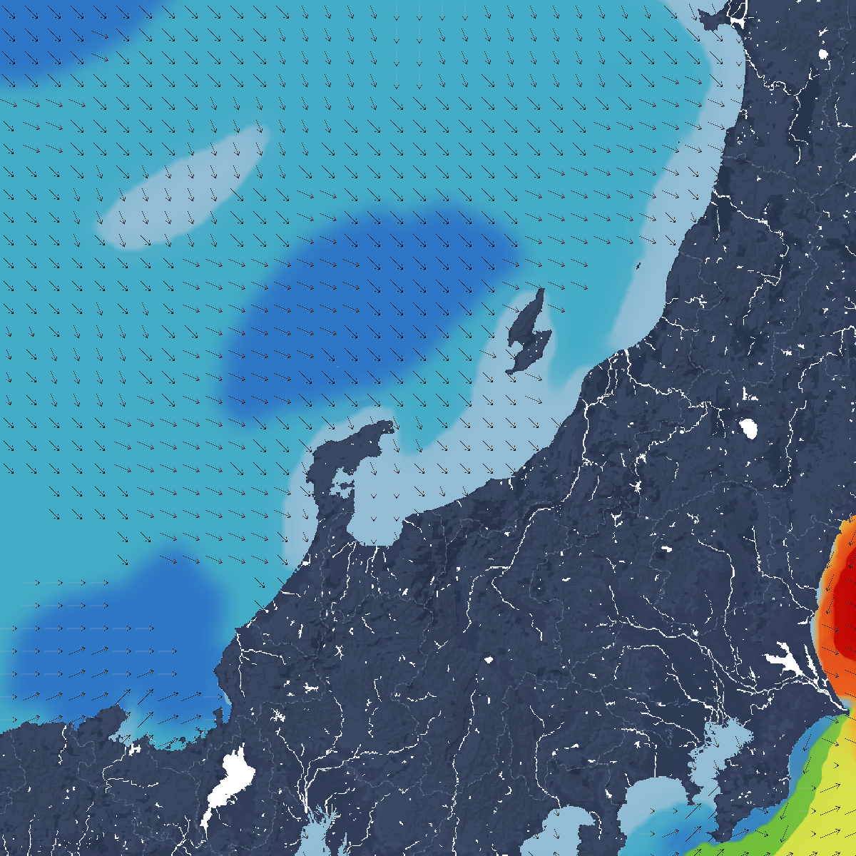 波の高さ(波高)・波向・風向